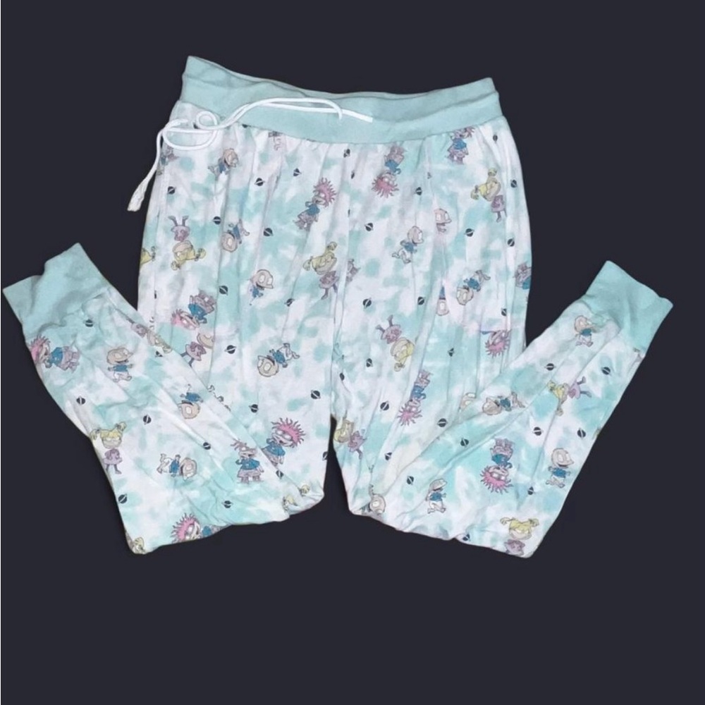 Nickelodeon Women's Pajama Pants - Mint and White